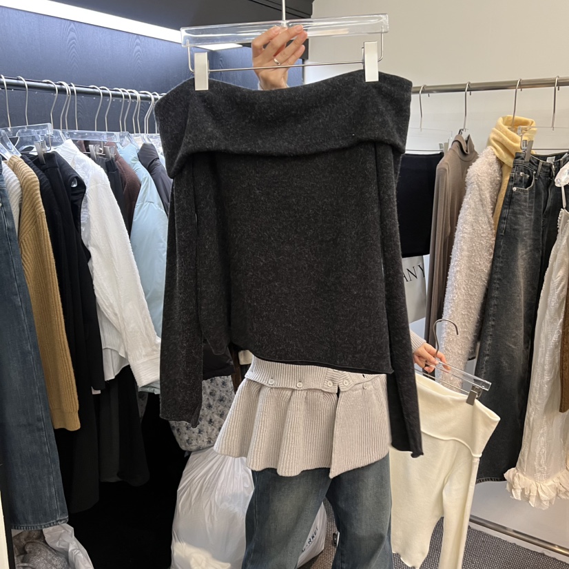 MORE THAN YESTERDAY/LOVE YOU SO MUCH韓國代購㊣女裝新品時尚長袖T恤LYSM/MORE THAN YESTERDAY長袖T恤圖色2