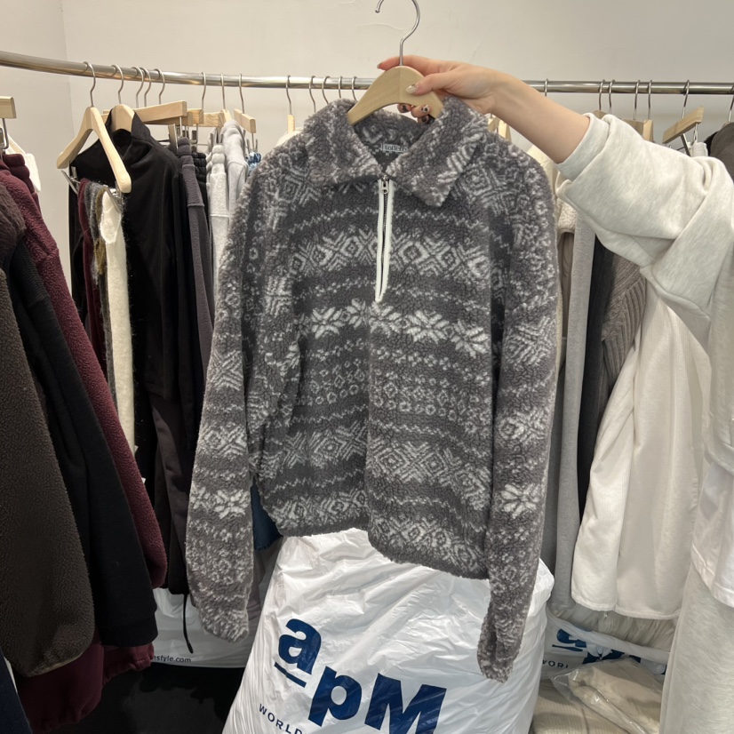 TAFFETA東大門㊣實拍女士新品職業熱賣時尚25秋冬夾克抓絨拉鏈TAFFETA夾克圖色1