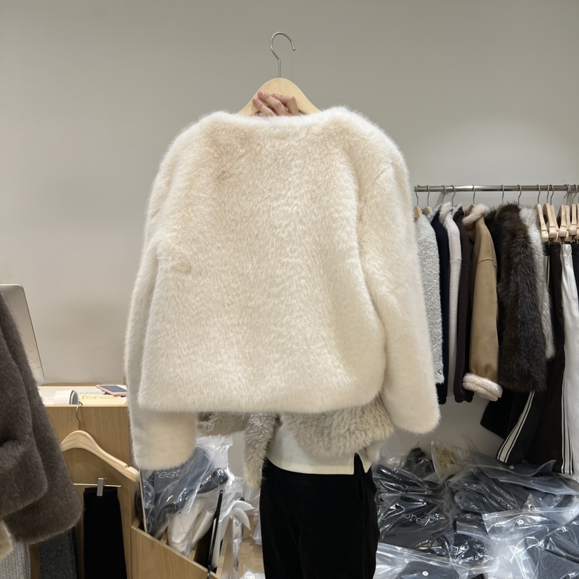 FOREST韓國代購㊣女士新品真品25秋冬時尚人氣職業短款大衣FOREST短款大衣