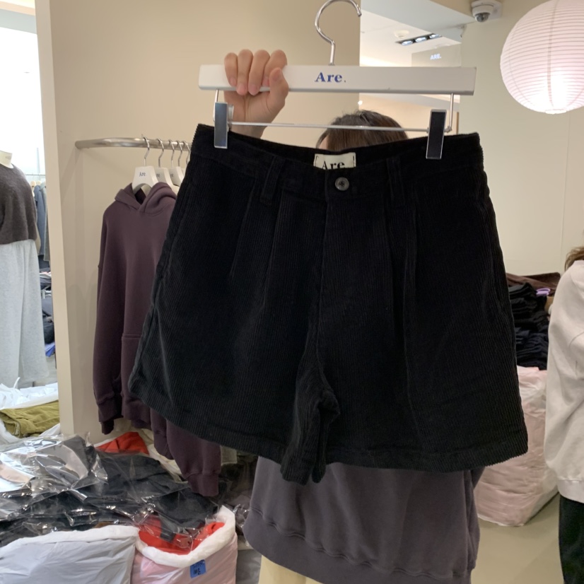 ARE韓國直郵㊣女士新款25秋冬推薦休閑熱賣人氣時尚職業短褲ARE YOU/ARE短褲圖色1