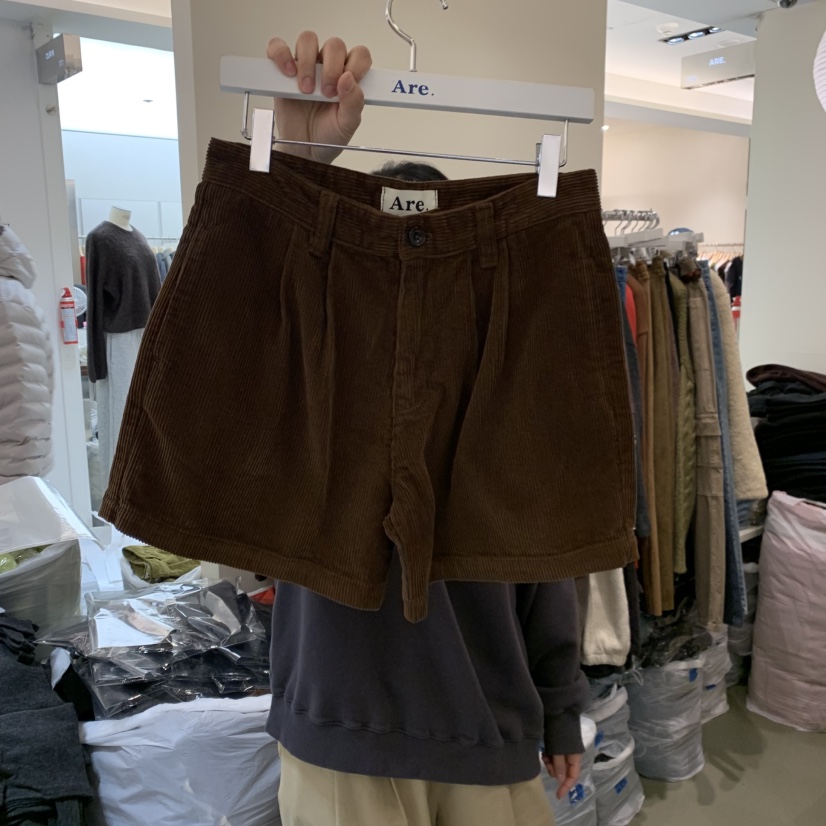 ARE韓國直郵㊣女士新款25秋冬推薦休閑熱賣人氣時尚職業短褲ARE YOU/ARE短褲圖色2