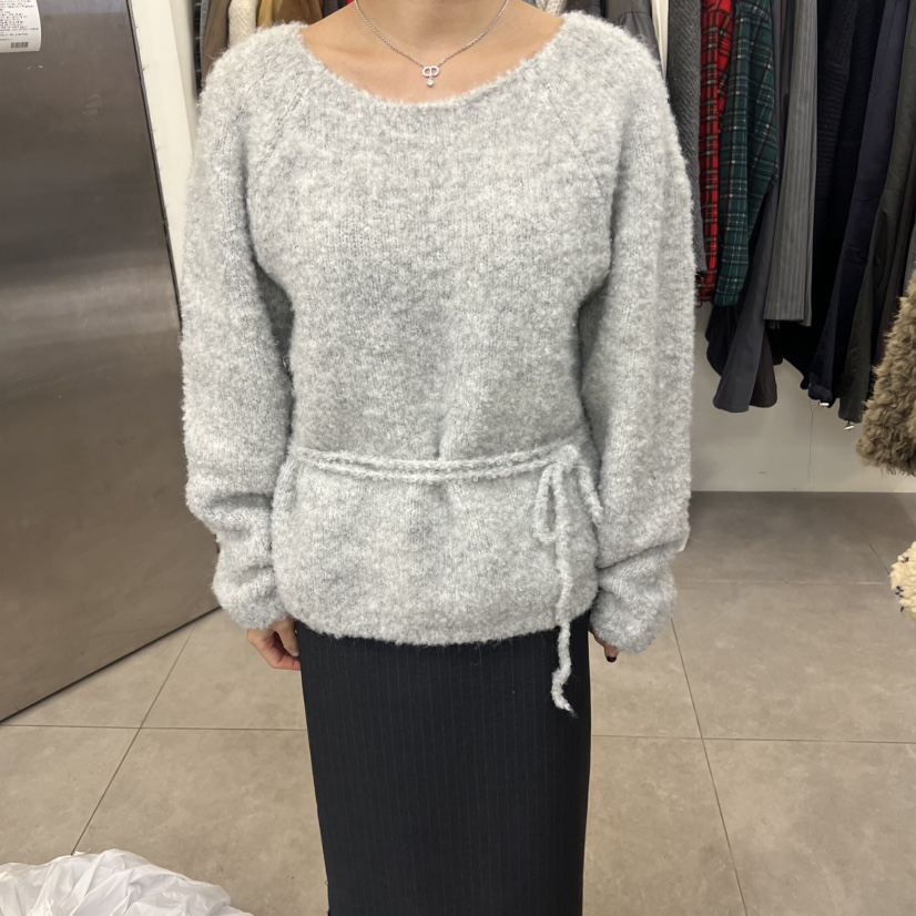 PORTS MOSS韓國直郵㊣女裝新品25秋冬職業真品休閑毛衣含腰帶PORTS MOSS毛衣圖色4