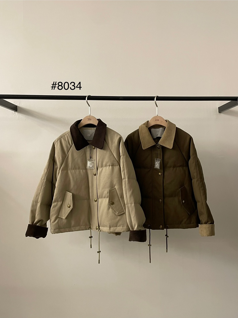 2DA/DARIMI-P東大門㊣代購女裝新款時尚25秋冬短款羽絨服2DA/DARIMI-P短款羽絨服