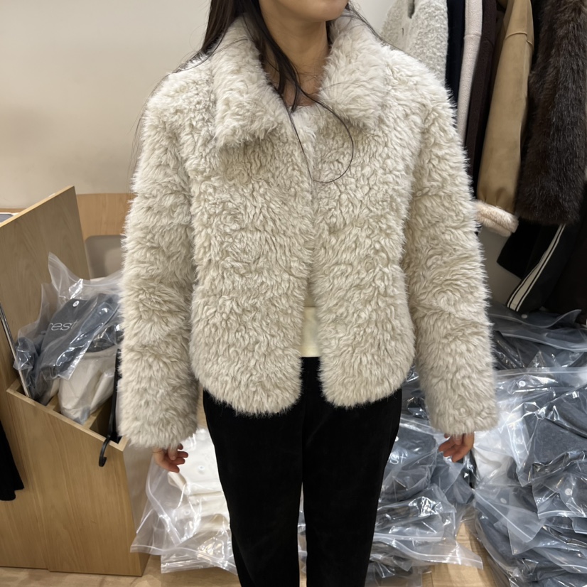 FOREST東大門㊣代購女士新款熱賣職業25秋冬推薦休閑夾克皮草FOREST夾克圖色1