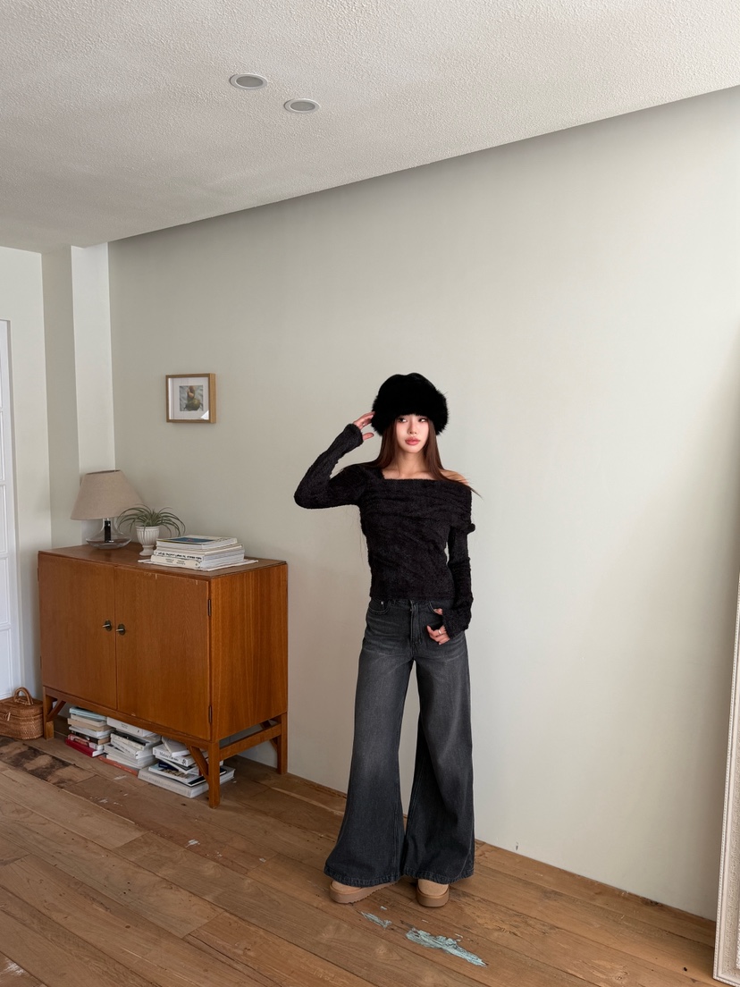 FOUREIGHT東大門㊣代購女裝新品25秋冬職業推薦熱賣針織衫褶皺FOUR EIGHT針織衫