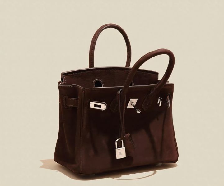 TROUVAILLE韓國代購㊣女士新品職業時尚人氣手提包絨面革牛皮TROUVAILLE手提包