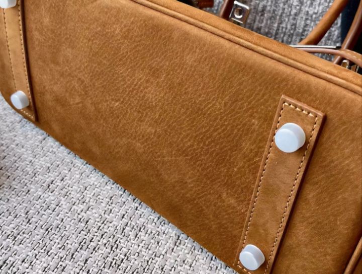 TROUVAILLE韓國代購㊣女士新品職業時尚人氣手提包絨面革牛皮TROUVAILLE手提包