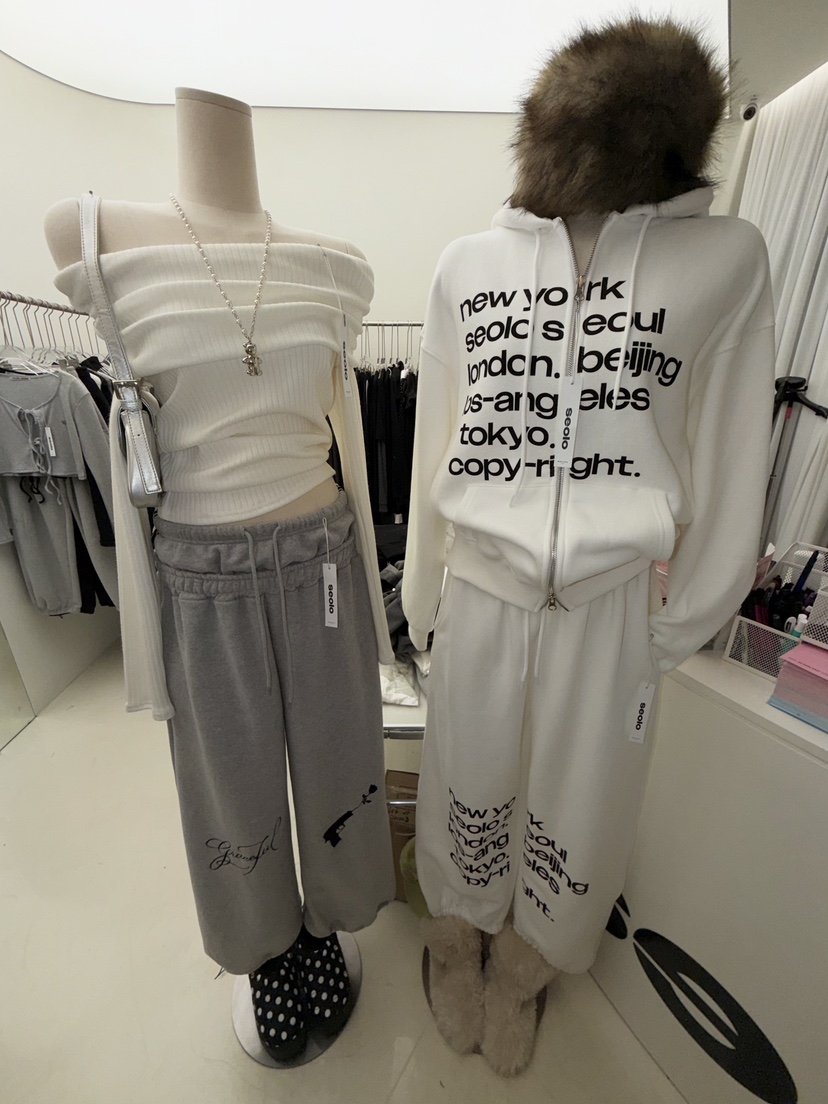 SEOLO韓國代購㊣女士新款25秋冬推薦時尚熱賣休閑人氣休閑褲Seolo seoul休閑褲