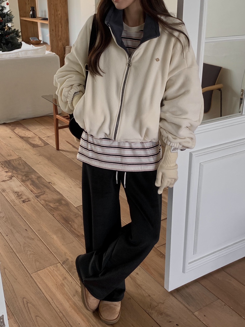 FORMSTUDIO東大門㊣直郵女士新品休閑熱賣推薦時尚衛衣拉鏈絨FORMSTUDIO衛衣