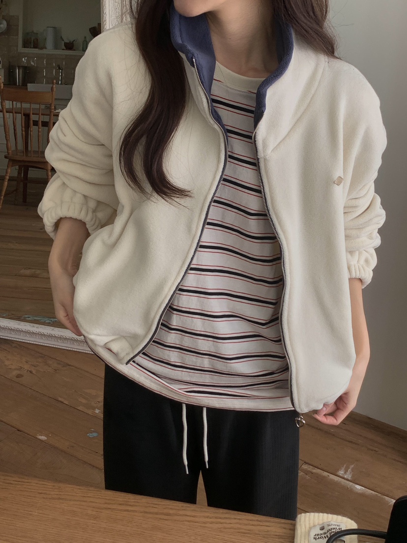 FORMSTUDIO東大門㊣直郵女士新品休閑熱賣推薦時尚衛衣拉鏈絨FORMSTUDIO衛衣