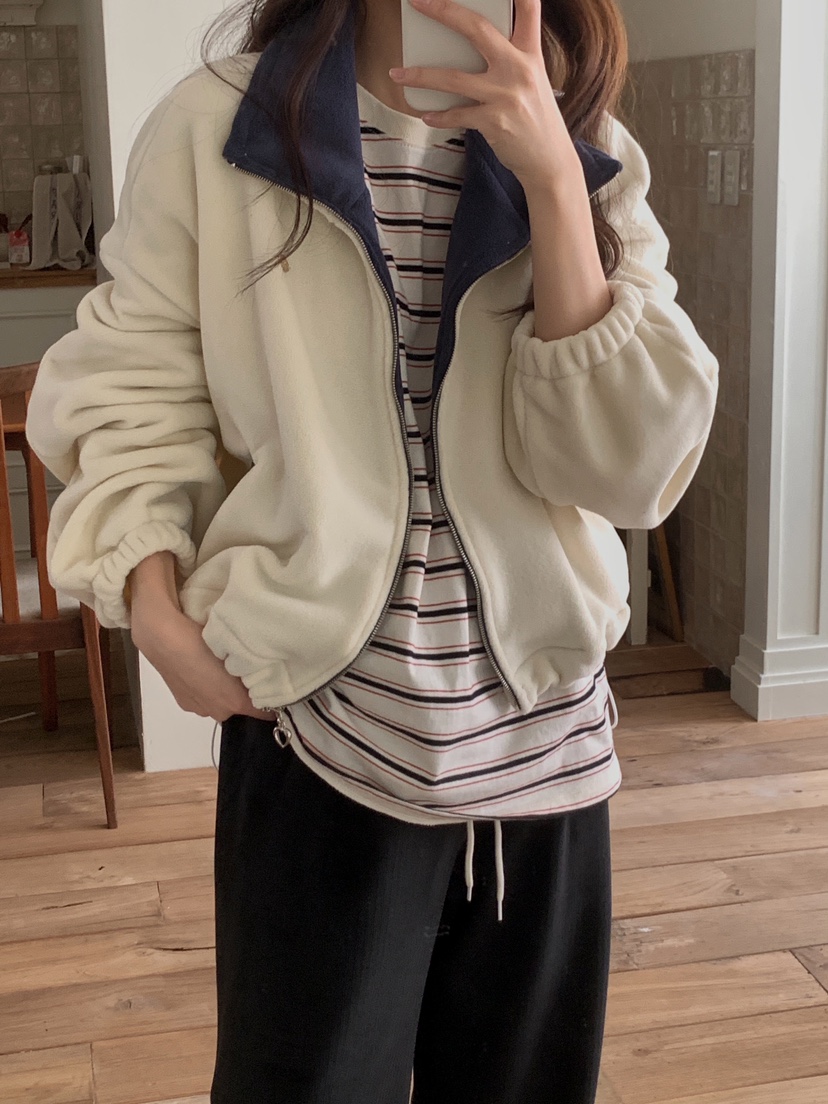 FORMSTUDIO東大門㊣直郵女士新品休閑熱賣推薦時尚衛衣拉鏈絨FORMSTUDIO衛衣