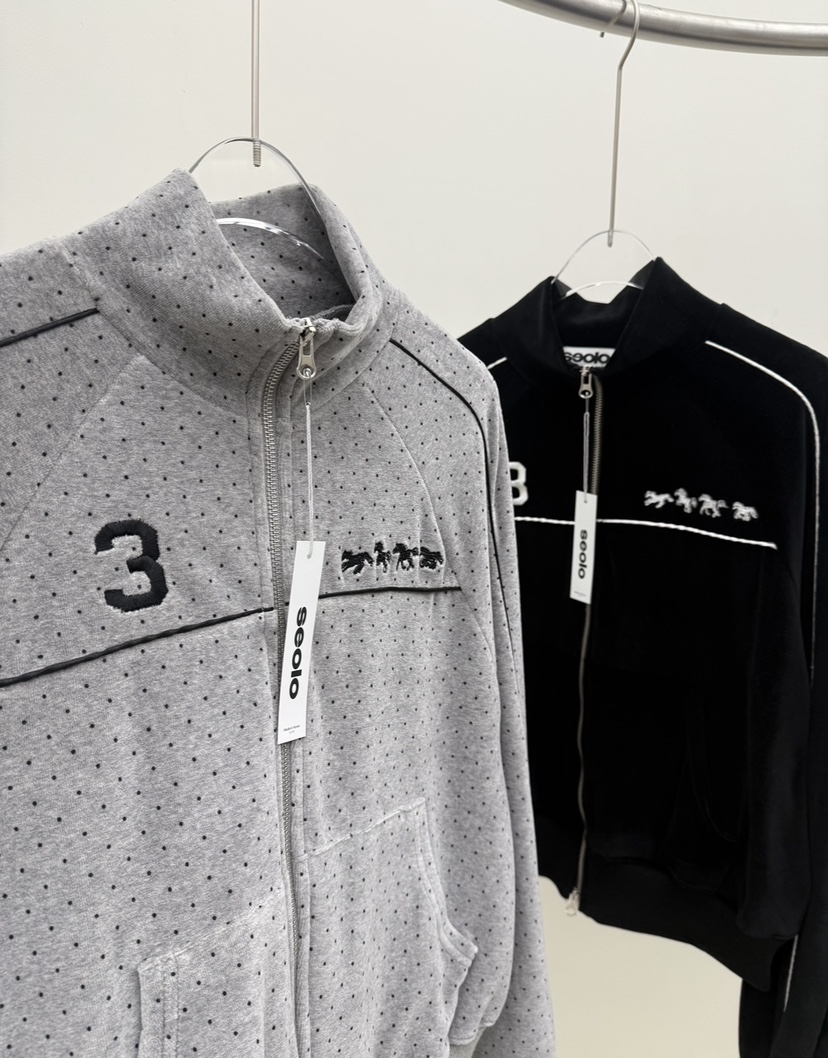 SEOLO韓國直郵㊣女裝新品時尚熱賣職業休閑推薦25秋冬夾克拉鏈Seolo seoul夾克