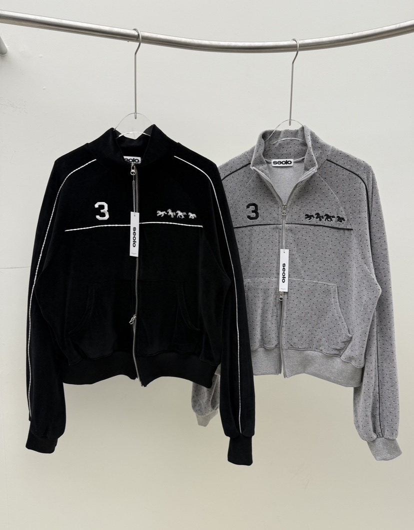 SEOLO韓國直郵㊣女裝新品時尚熱賣職業休閑推薦25秋冬夾克拉鏈Seolo seoul夾克