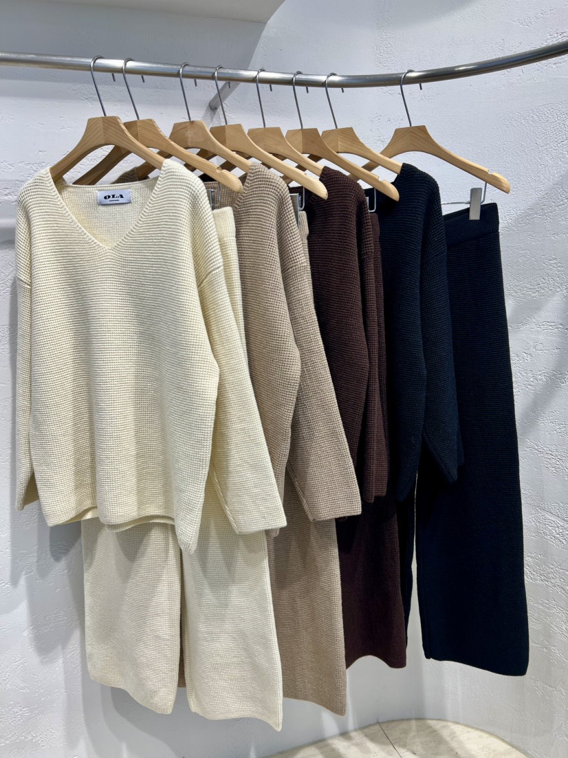 OLA東大門㊣實拍女裝新款時尚人氣25秋冬推薦職業熱賣休閑套裝mellor/OLA套裝