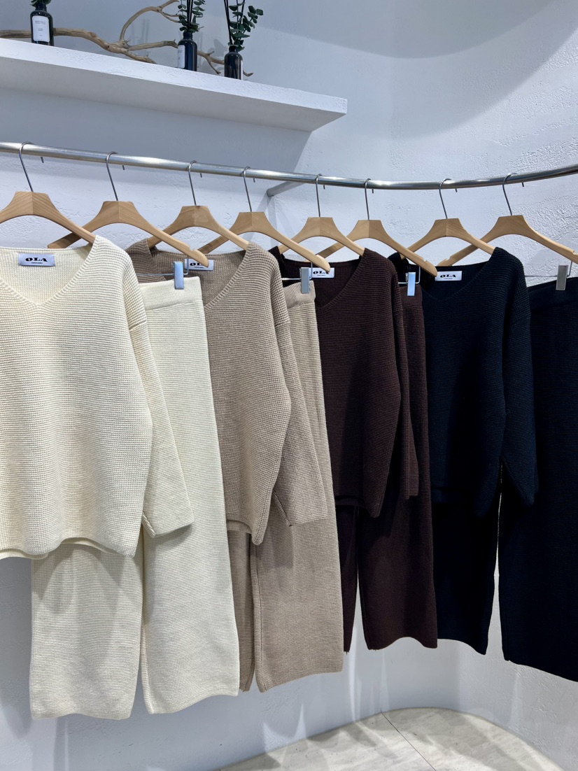 OLA東大門㊣實拍女裝新款時尚人氣25秋冬推薦職業熱賣休閑套裝mellor/OLA套裝