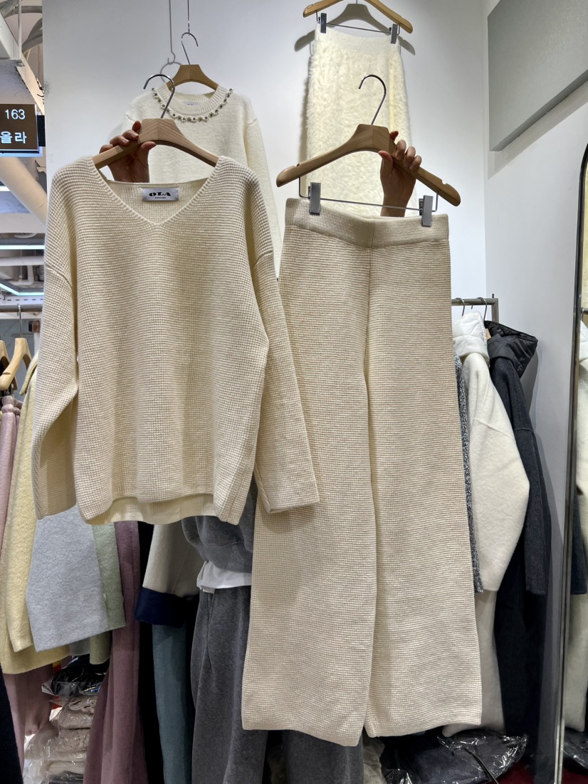 OLA東大門㊣實拍女裝新款時尚人氣25秋冬推薦職業熱賣休閑套裝mellor/OLA套裝圖色1