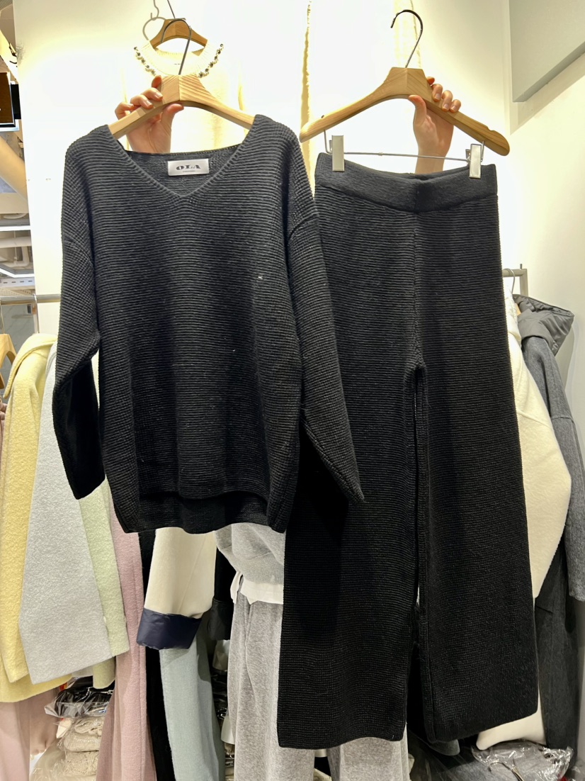 OLA東大門㊣實拍女裝新款時尚人氣25秋冬推薦職業熱賣休閑套裝mellor/OLA套裝圖色4