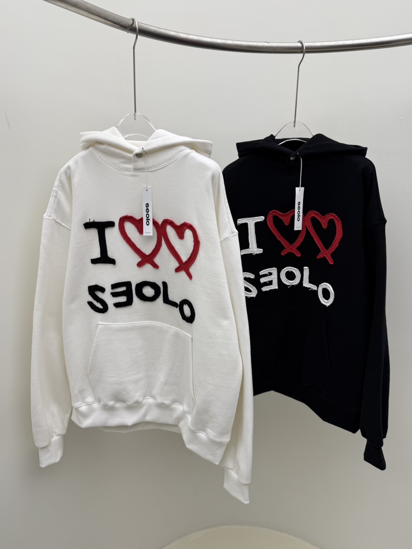 SEOLO東大門㊣直郵女裝新款推薦時尚人氣休閑25秋冬衛衣兜帽Seolo seoul衛衣