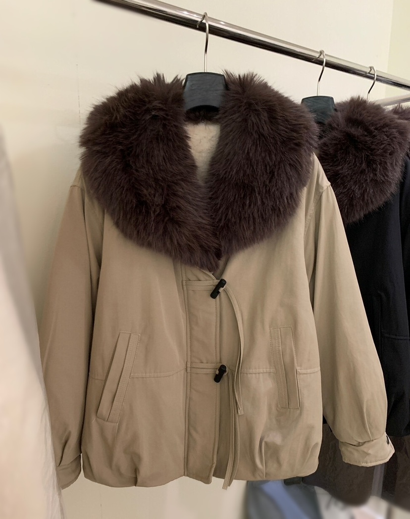 OLA韓國直郵㊣女裝新品休閑時尚25秋冬人氣熱賣長款棉服圍巾mellor/OLA長款棉服