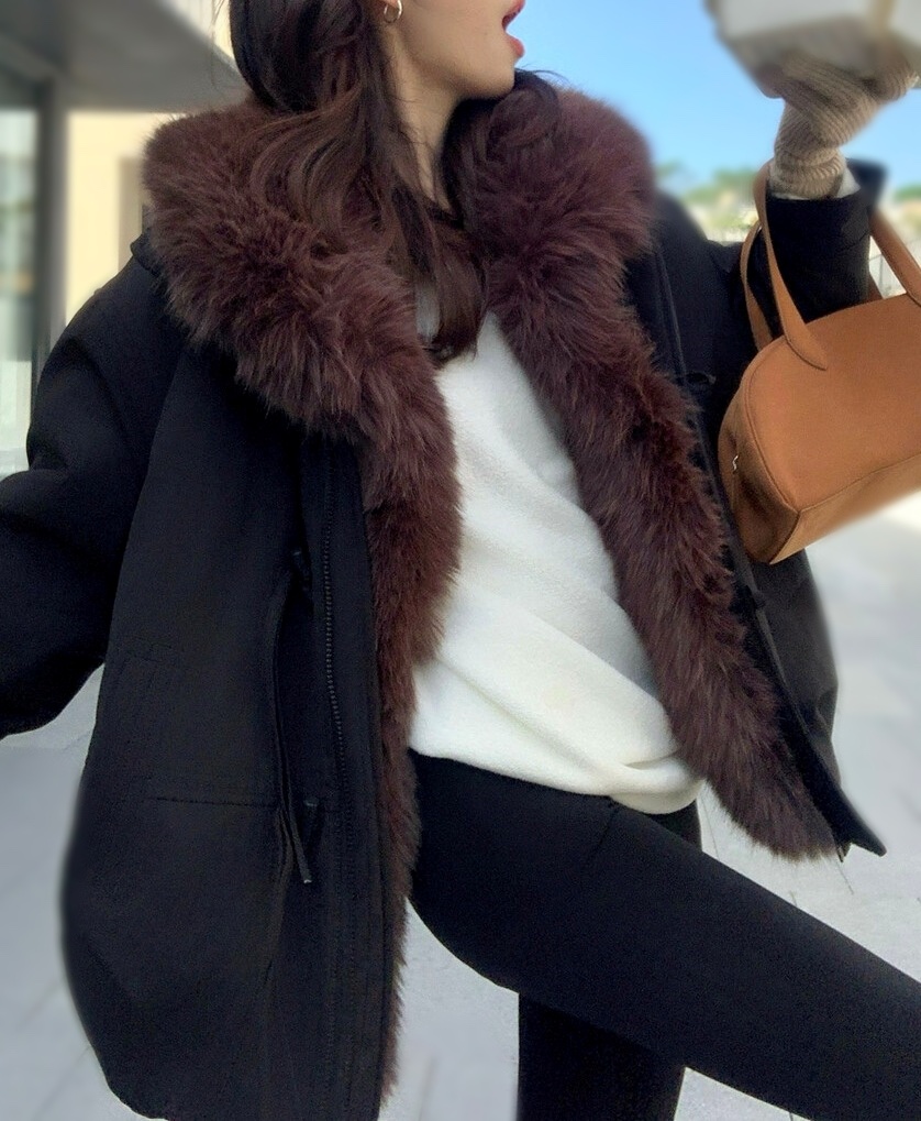 OLA韓國直郵㊣女裝新品休閑時尚25秋冬人氣熱賣長款棉服圍巾mellor/OLA長款棉服