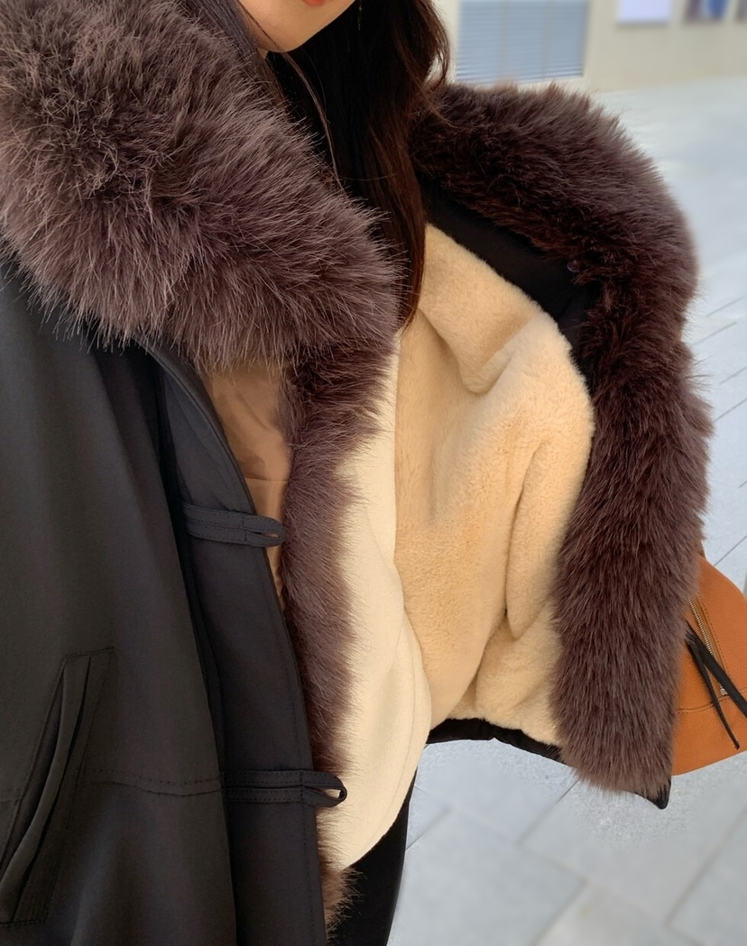 OLA韓國直郵㊣女裝新品休閑時尚25秋冬人氣熱賣長款棉服圍巾mellor/OLA長款棉服