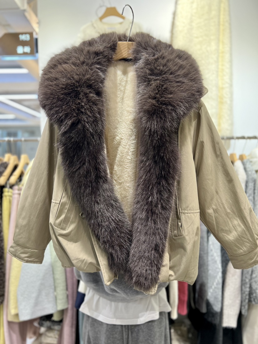 OLA韓國直郵㊣女裝新品休閑時尚25秋冬人氣熱賣長款棉服圍巾mellor/OLA長款棉服圖色1