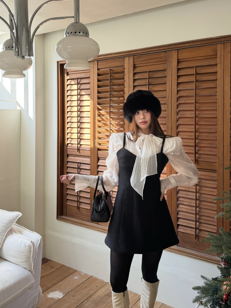 FOUREIGHT韓國代購㊣女裝新款推薦25秋冬人氣熱賣休閑連衣裙FOUR EIGHT連衣裙