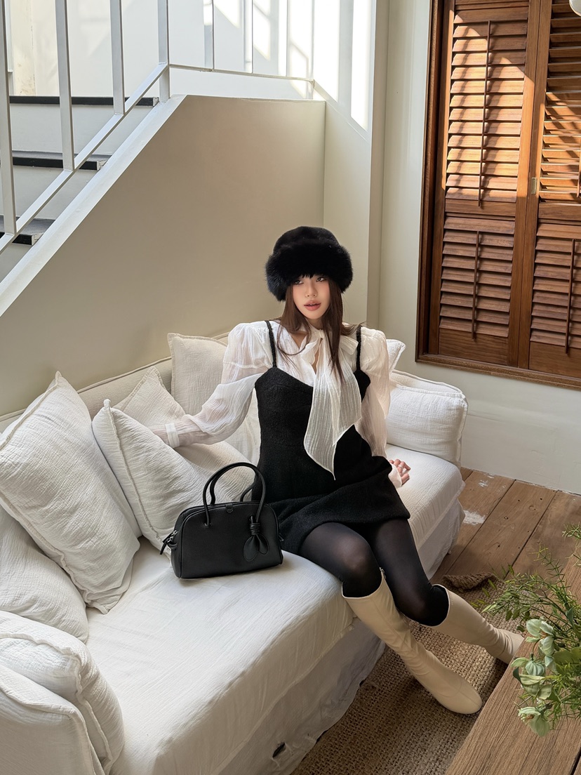 FOUREIGHT韓國代購㊣女裝新款推薦25秋冬人氣熱賣休閑連衣裙FOUR EIGHT連衣裙