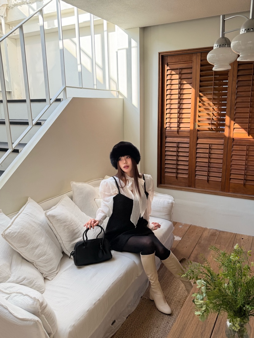 FOUREIGHT韓國代購㊣女裝新款推薦25秋冬人氣熱賣休閑連衣裙FOUR EIGHT連衣裙