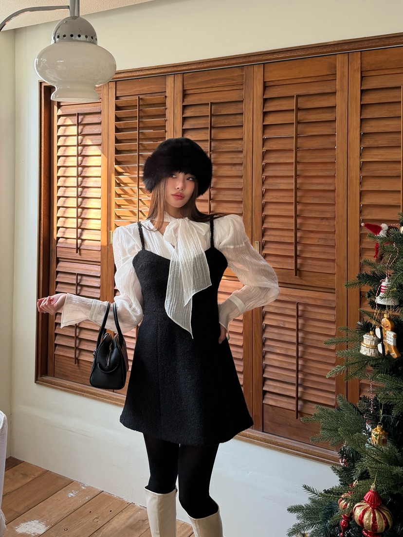 FOUREIGHT韓國代購㊣女裝新款推薦25秋冬人氣熱賣休閑連衣裙FOUR EIGHT連衣裙