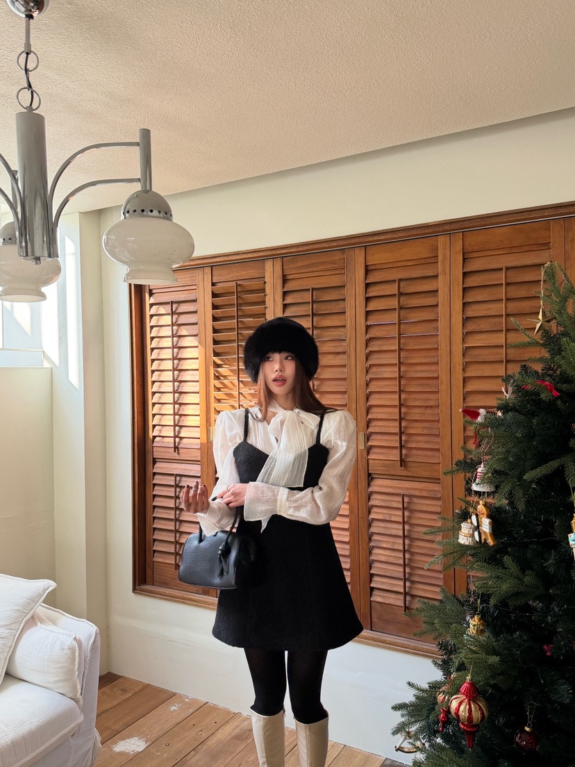 FOUREIGHT韓國代購㊣女裝新款推薦25秋冬人氣熱賣休閑連衣裙FOUR EIGHT連衣裙