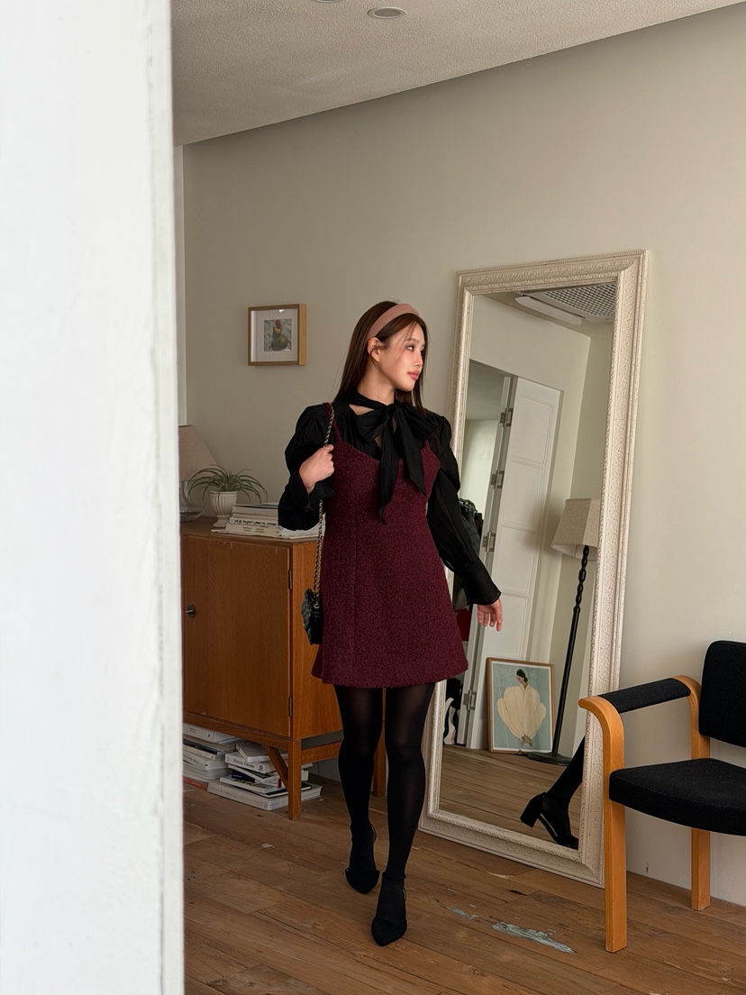 FOUREIGHT韓國代購㊣女裝新款推薦25秋冬人氣熱賣休閑連衣裙FOUR EIGHT連衣裙