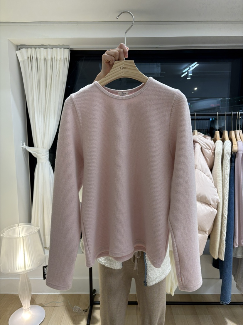 LANCH韓國代購㊣女裝新款人氣時尚推薦25秋冬職業休閑長袖T恤LANCH長袖T恤圖色3