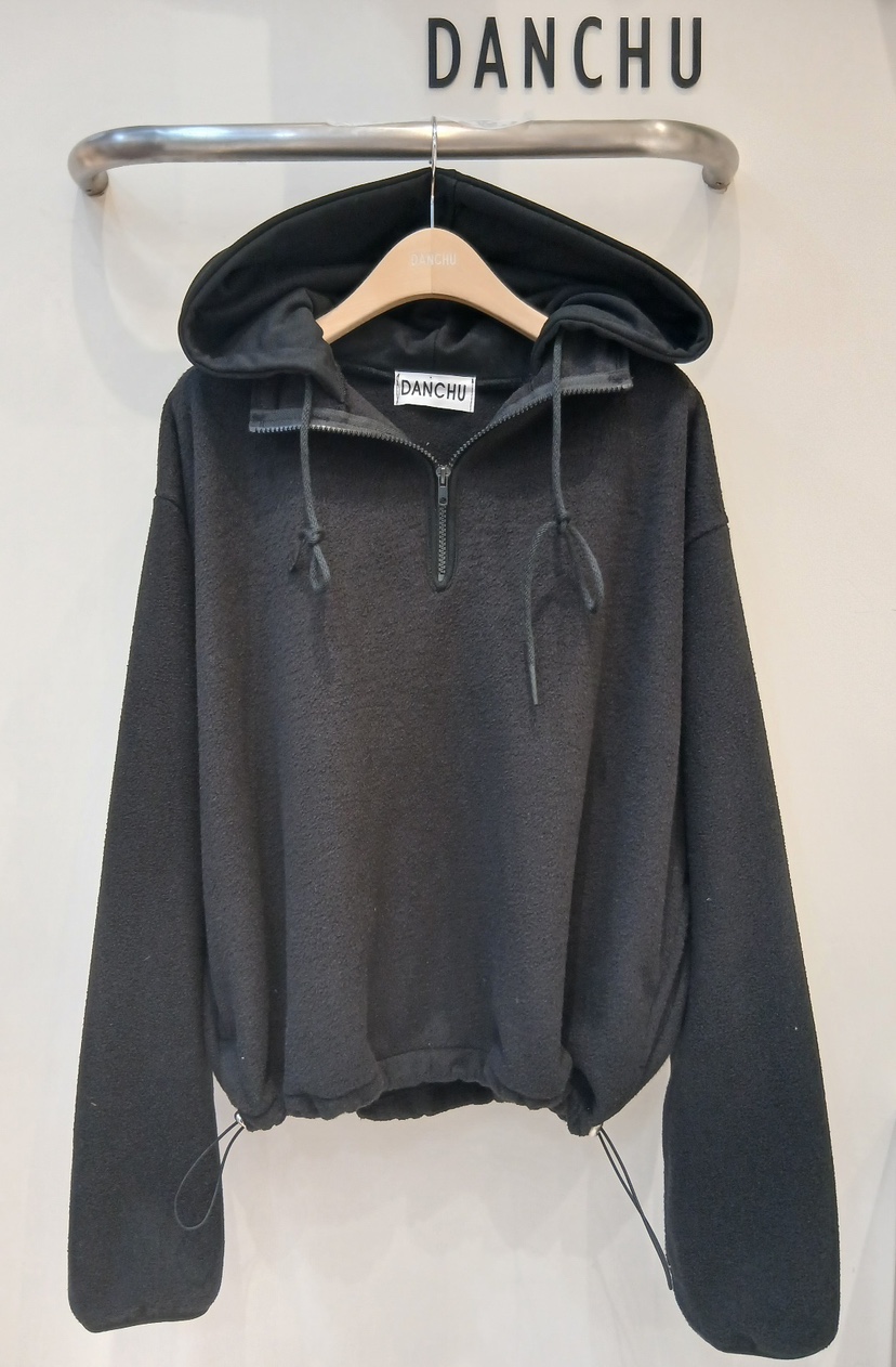 DANCHU東大門㊣直郵女裝新品休閑人氣職業熱賣衛衣拉鏈連帽DANCHU衛衣圖色3