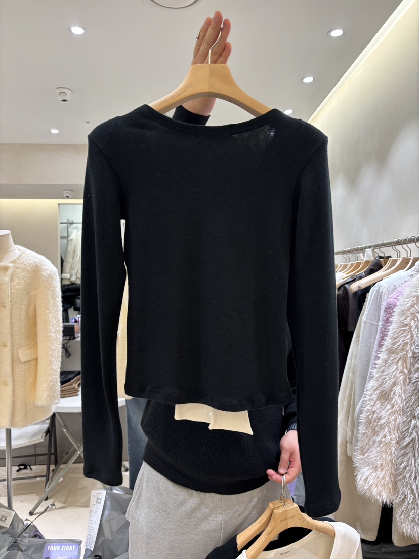 FOUREIGHT韓國直郵㊣女裝新品推薦時尚25秋冬熱賣人氣長袖T恤FOUR EIGHT長袖T恤