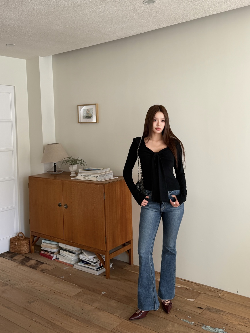 FOUREIGHT韓國直郵㊣女裝新品推薦時尚25秋冬熱賣人氣長袖T恤FOUR EIGHT長袖T恤