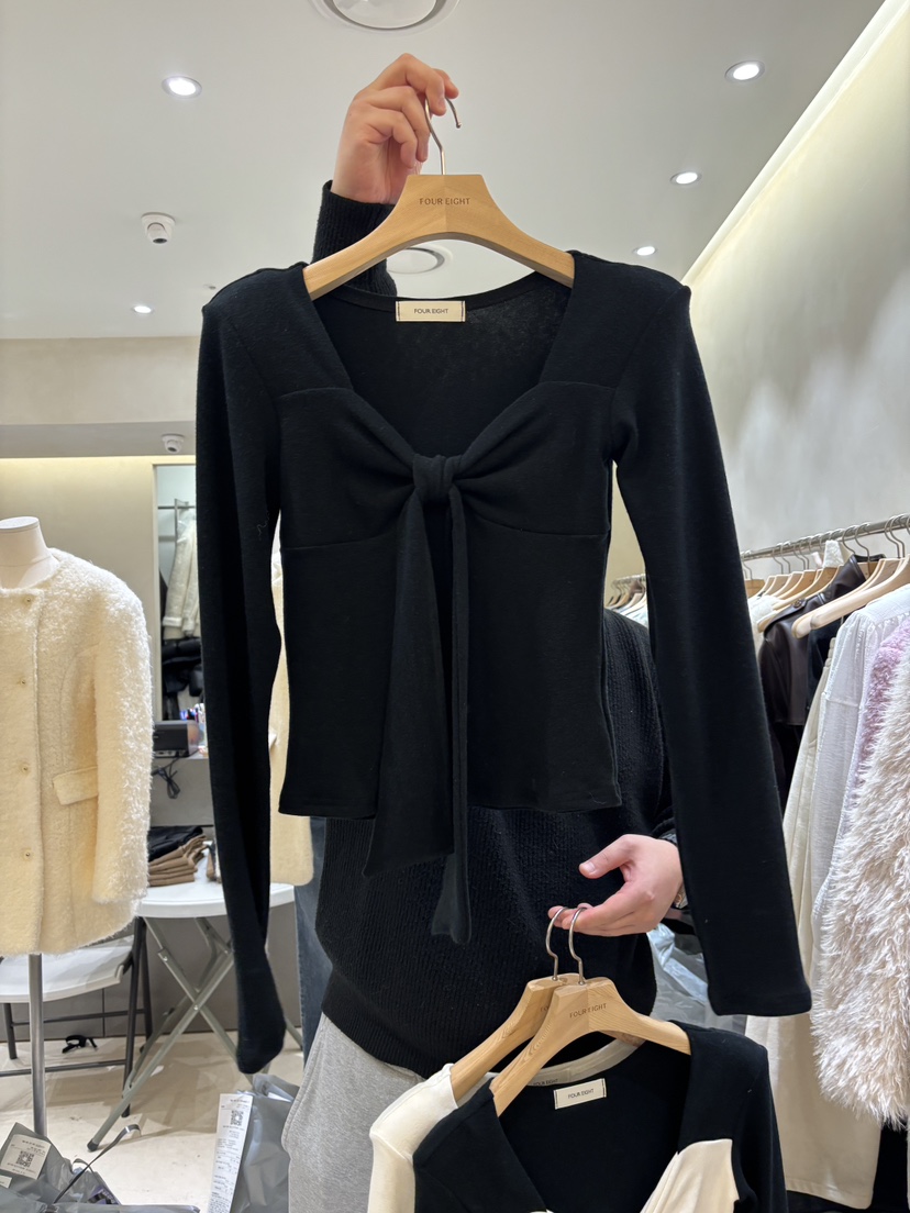 FOUREIGHT韓國直郵㊣女裝新品推薦時尚25秋冬熱賣人氣長袖T恤FOUR EIGHT長袖T恤圖色3
