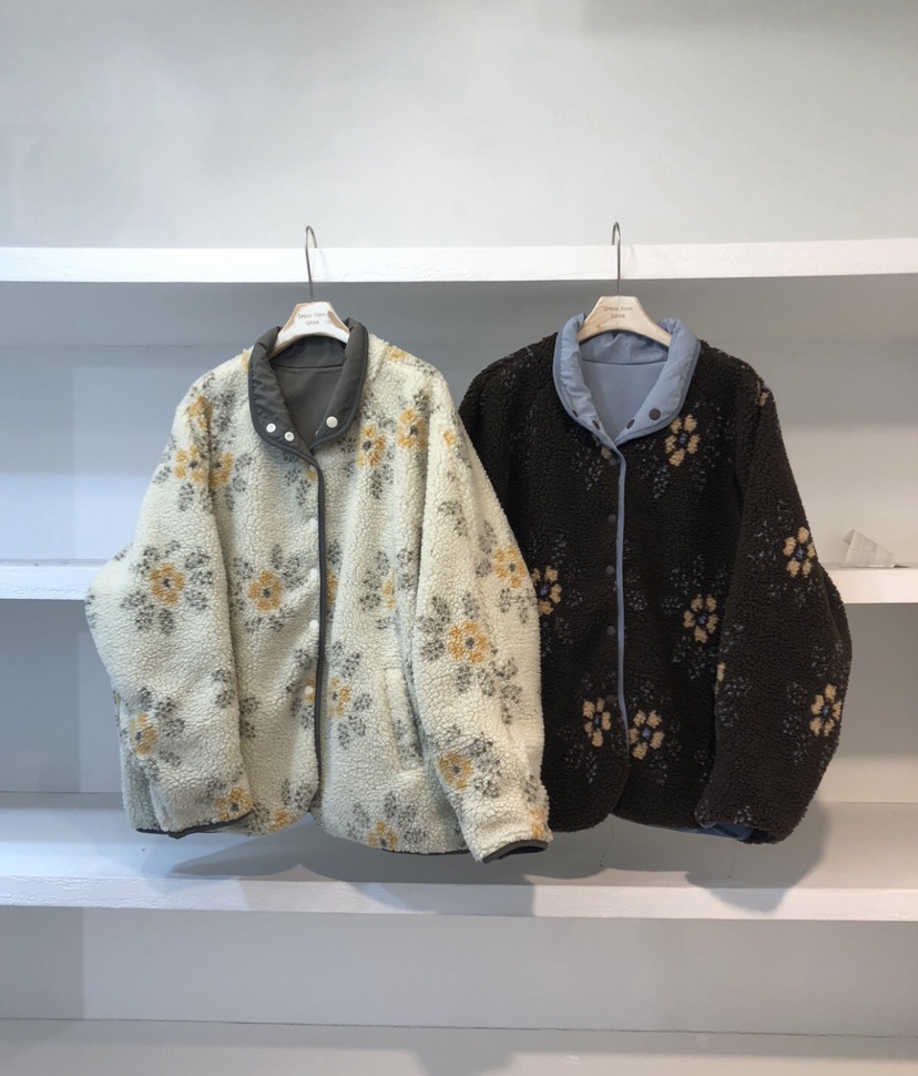 FORMSTUDIO韓國直郵㊣女裝新品推薦時尚熱賣夾克兩面穿花朵FORMSTUDIO夾克