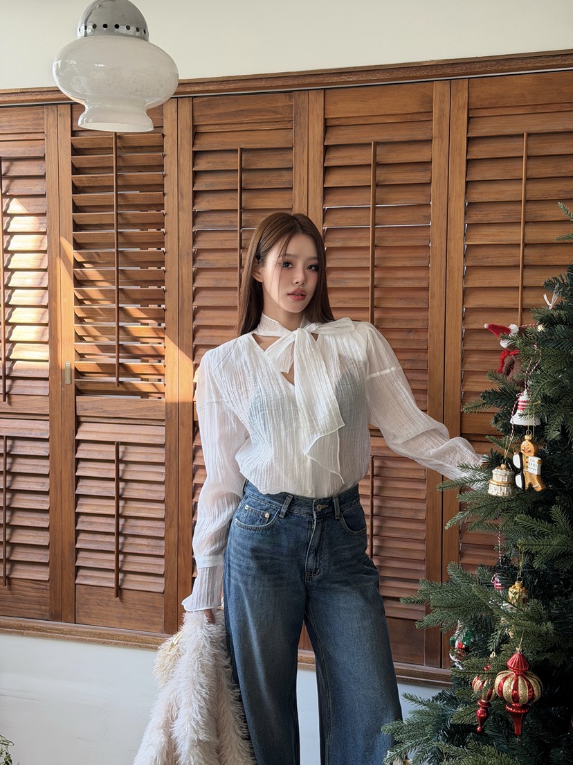 FOUREIGHT東大門㊣實拍女裝新品時尚人氣休閑職業襯衫蕾絲衫FOUR EIGHT襯衫/蕾絲衫