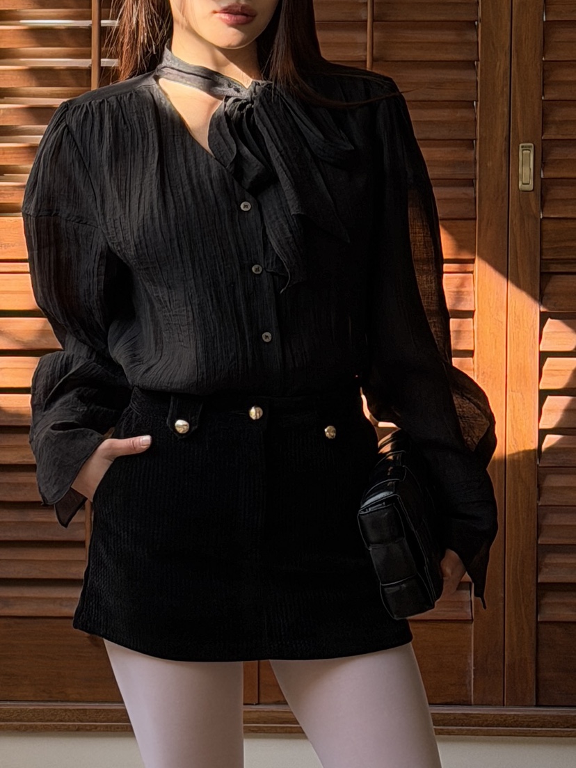 FOUREIGHT東大門㊣實拍女裝新品時尚人氣休閑職業襯衫蕾絲衫FOUR EIGHT襯衫/蕾絲衫