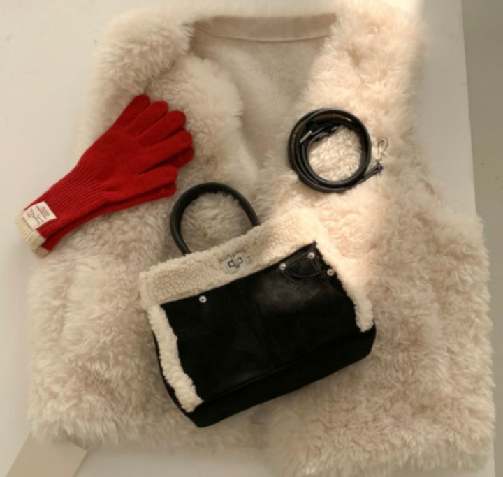 TROUVAILLE韓國代購㊣女士新品時尚熱賣25秋冬休閑單肩斜跨包TROUVAILLE單肩/斜跨包