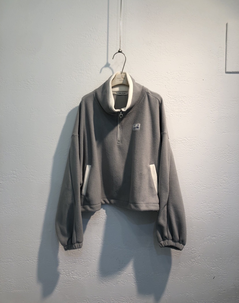 FORMSTUDIO韓國直郵㊣女士新款25秋冬熱賣衛衣喇叭形抓絨拉鏈FORMSTUDIO衛衣圖色1