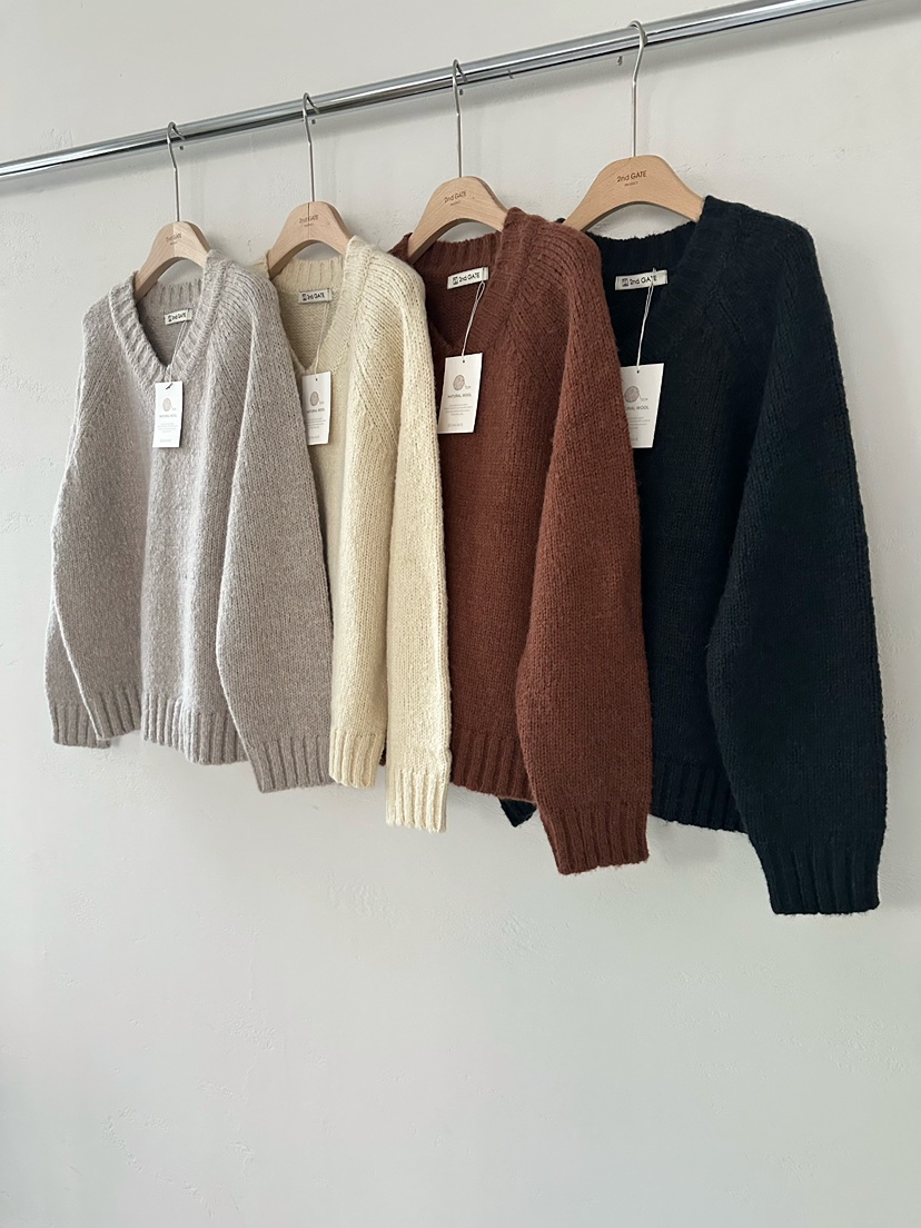 2ND GATE東大門㊣直郵女裝新品25秋冬人氣休閑職業時尚針織衫2ND GATE針織衫