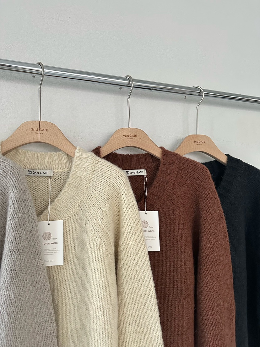 2ND GATE東大門㊣直郵女裝新品25秋冬人氣休閑職業時尚針織衫2ND GATE針織衫
