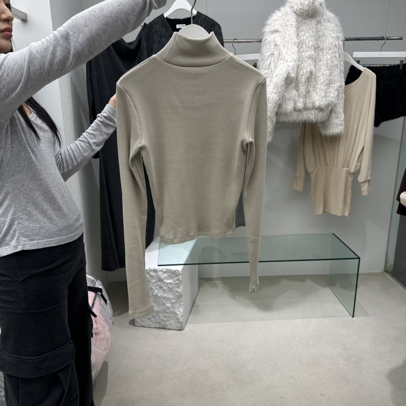 NEUTER東大門㊣直郵女裝新品職業人氣休閑25秋冬時尚長袖T恤NEUTER長袖T恤