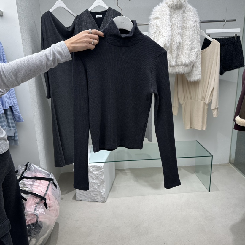 NEUTER東大門㊣直郵女裝新品職業人氣休閑25秋冬時尚長袖T恤NEUTER長袖T恤圖色2深藍色