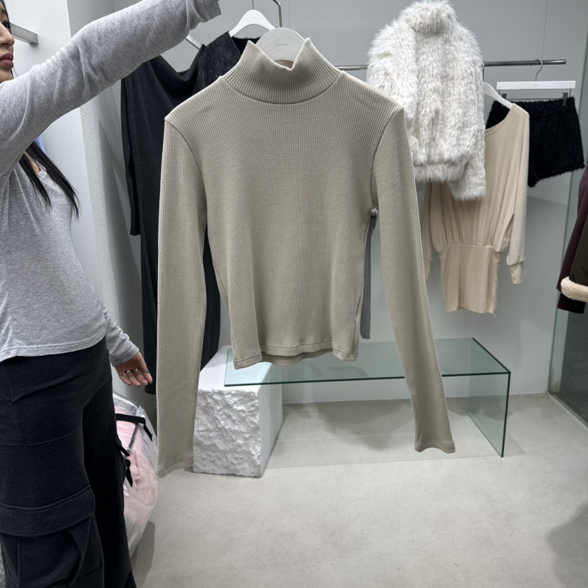 NEUTER東大門㊣直郵女裝新品職業人氣休閑25秋冬時尚長袖T恤NEUTER長袖T恤圖色3