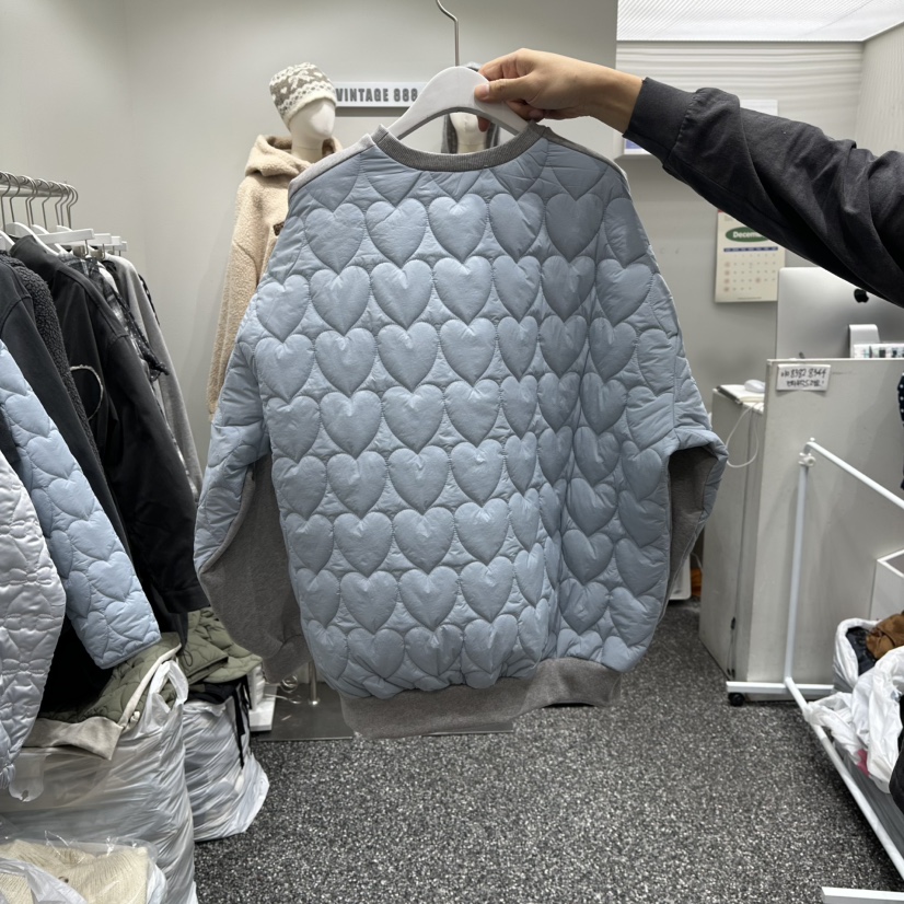 VINTAGE 888東大門㊣實拍女裝新品熱賣職業休閑衛衣加絨絎縫VINTAGE888/TRIPLE EIGHT衛衣