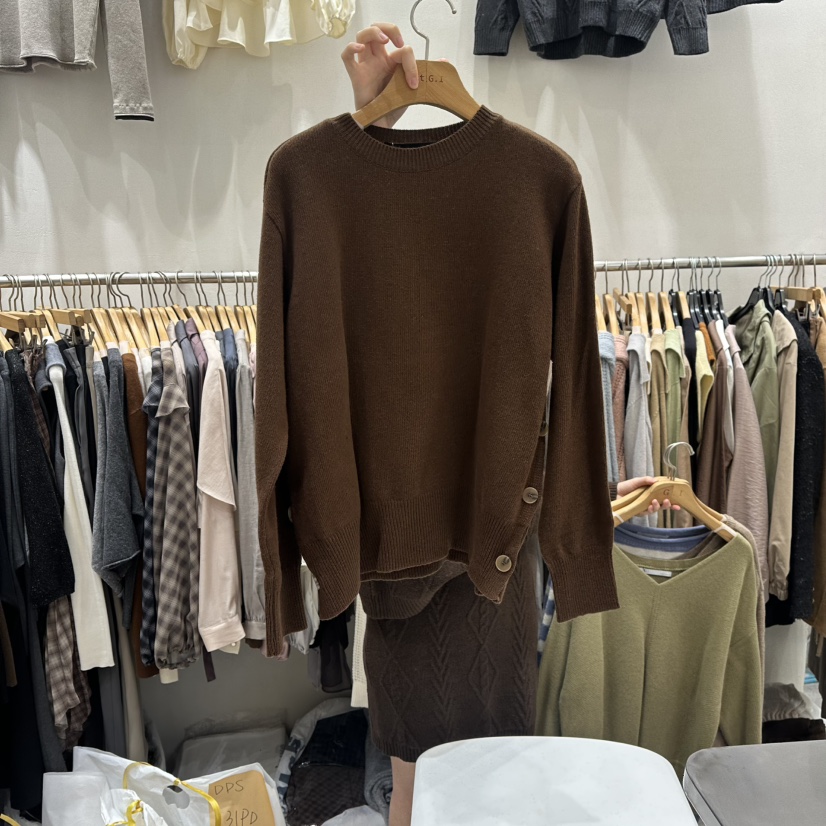 G.I-L東大門㊣代購女士新款時尚職業25秋冬人氣針織衫SaleG.I-L針織衫圖色4