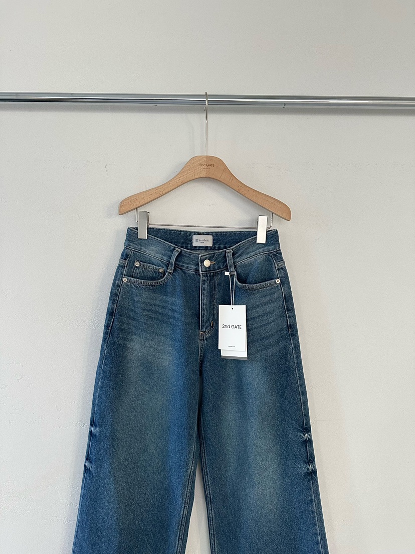 2ND GATE韓國直郵㊣女士新品25秋冬推薦休閑人氣牛仔褲拉絨2ND GATE牛仔褲